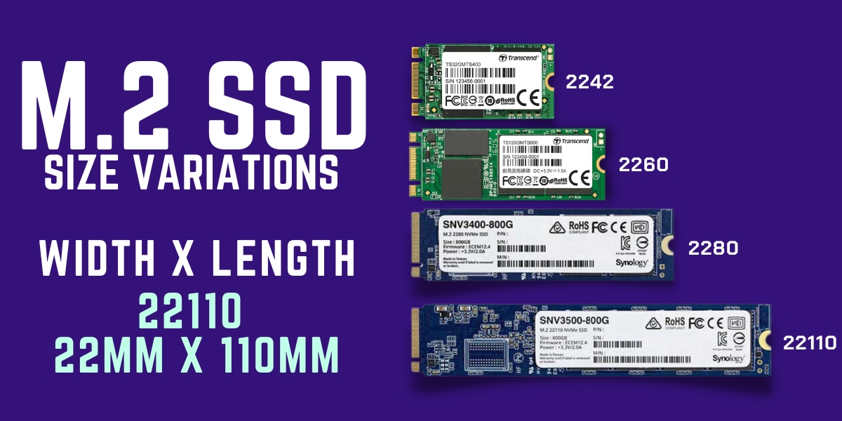 Comparison of M.2 2230 vs 2280 SSD sizes